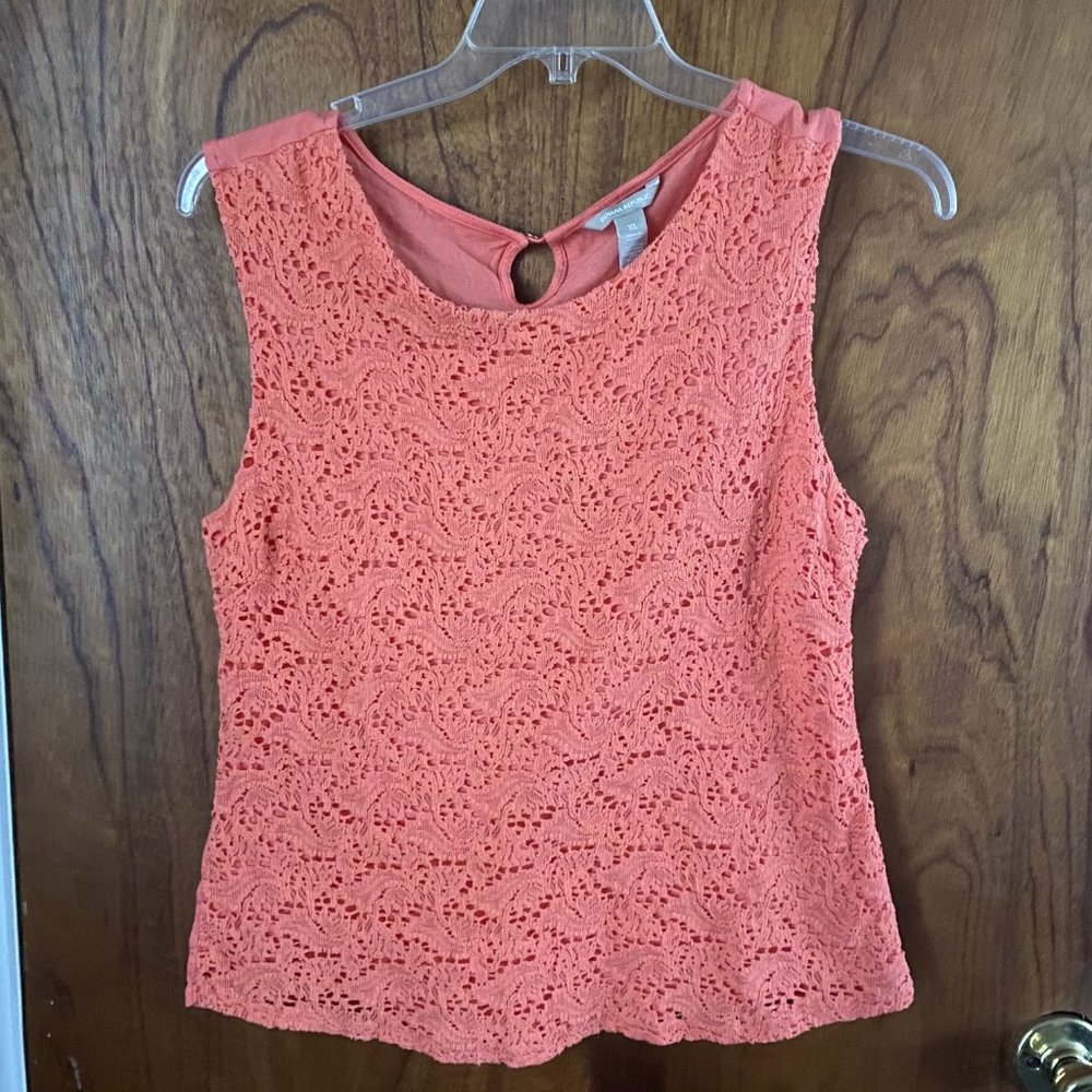 Banana Republic Factory Crochet Lace Woven Top